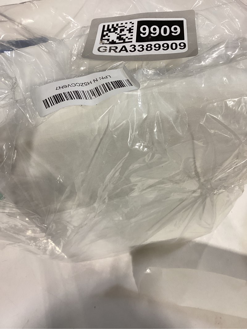 Welhome 100% Cotton Percale 4-Piece Queen Size Solid Bed Sheets Set, 1 Fitted, 1 Flat Sheet with 2 P