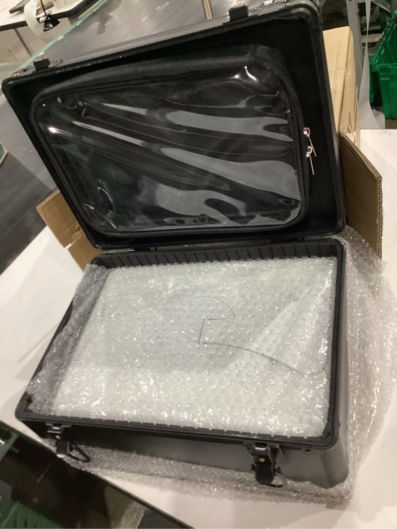 Condition photo showing Good Condition for chenglin makeup case with lighted mirror – waterproof travel train case, cosmetic organizer with adjustable dividers, magnetic led mirror, portable makeup suitcase for women, black