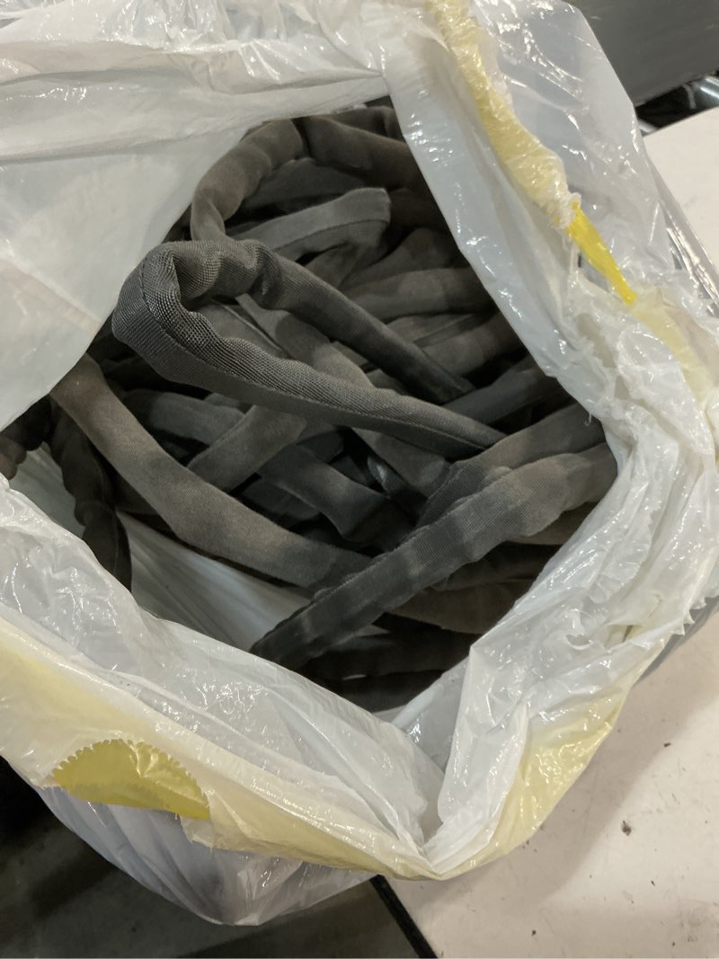 Condition photo showing As Is for aqua joe fiberjacket garden hose, lightweight and kink-resistant, durable fabric hose with metal fittings, 600 psi max, 25' x 5/8" diameter 25-foot