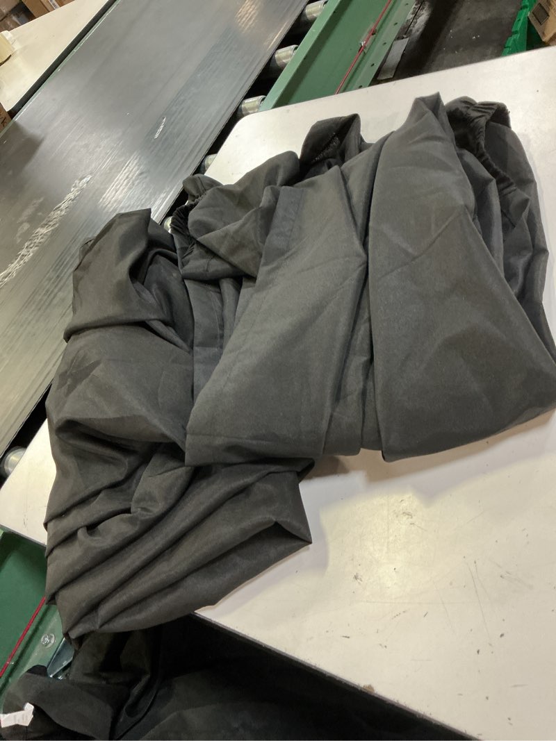 Condition photo showing Good Condition for homing 2 pack rectangle table cloth, elastic fitted fabric tablecloth fits folding tables, washable table cover for picnic, camping, indoor & outdoor black 88\\\" x 30\\\" (rectangular)