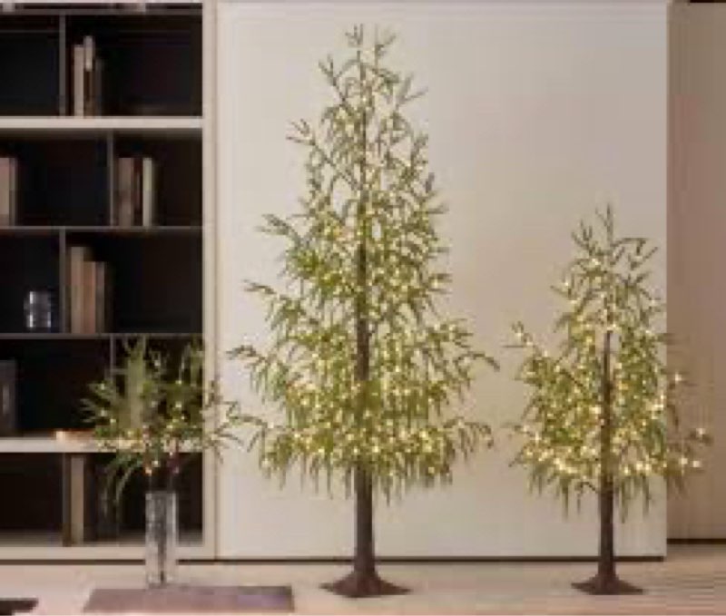 Hairui Lighted Christmas Norfolk Pine Tree 416 LED Fairy Lights 6FT Plug in, Faux Pine Tree Lights f