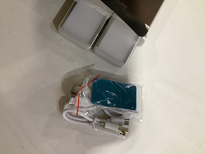Condition photo showing Good Condition for ezvalo 10inch under cabinet lighting, 2500mah rechargeable motion sensor lights indoor with 3 color temps, 2 pack magnetic closet light, 80 led dimmable under counter lights for kitchen, shelf, stair 10 inch silver