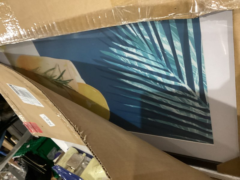 Condition photo showing Good Condition for THREELOVE 24x24 Frame Black, Display Picture 20x20 with mat or 24x24 Without mat, Photo Poster Picture Frame Wall Mounting Home Decor, 1-PCS 24x24 Black-1pcs