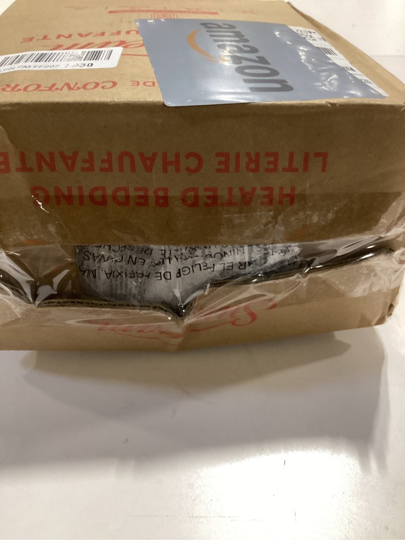 Condition photo showing Good Condition for Sunbeam Electric Royal Luxe Microplush Heated Blanket, 12 Heat Settings, 12-Hour Auto Shut-Off, Fast Heating, Warm & Cozy, Machine Washable, Mushroom Color, Full (84" x 72") Mushroom Full