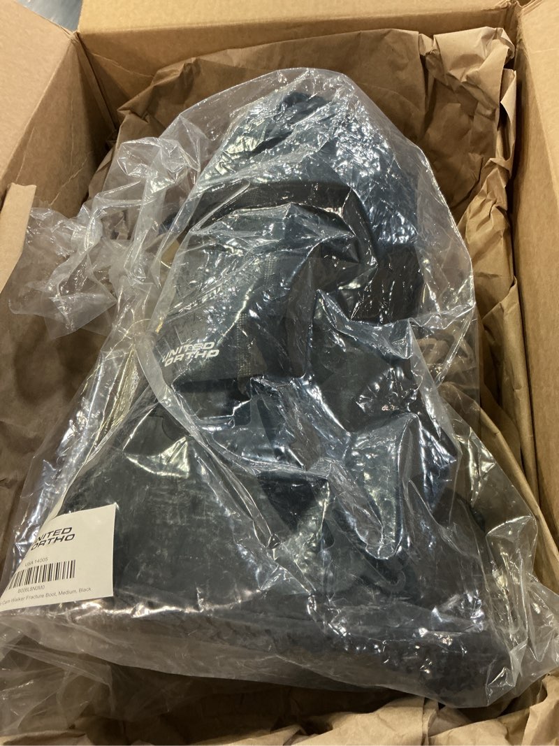 Condition photo showing Good Condition for united ortho cam walker fracture boot, medium, black black medium