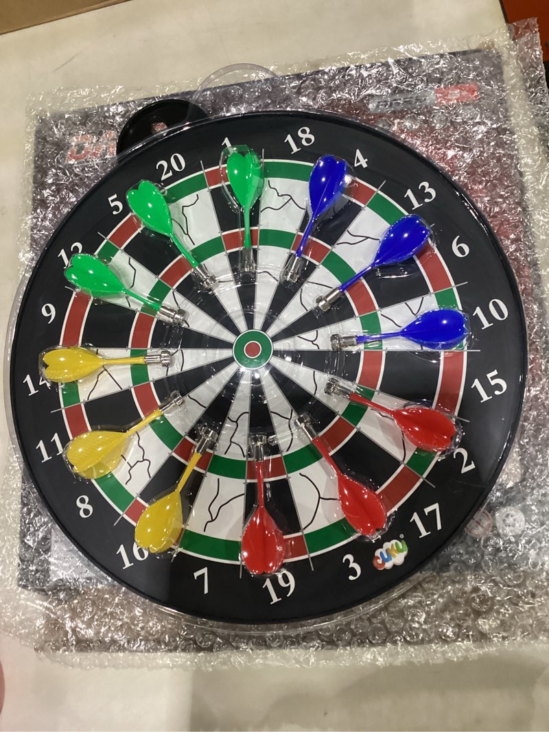 Condition photo showing Good Condition for magnetic dart board - 12pcs magnetic darts - excellent indoor game and party games - gifts for 5 6 7 8 9 10 11 12 year old boy kids