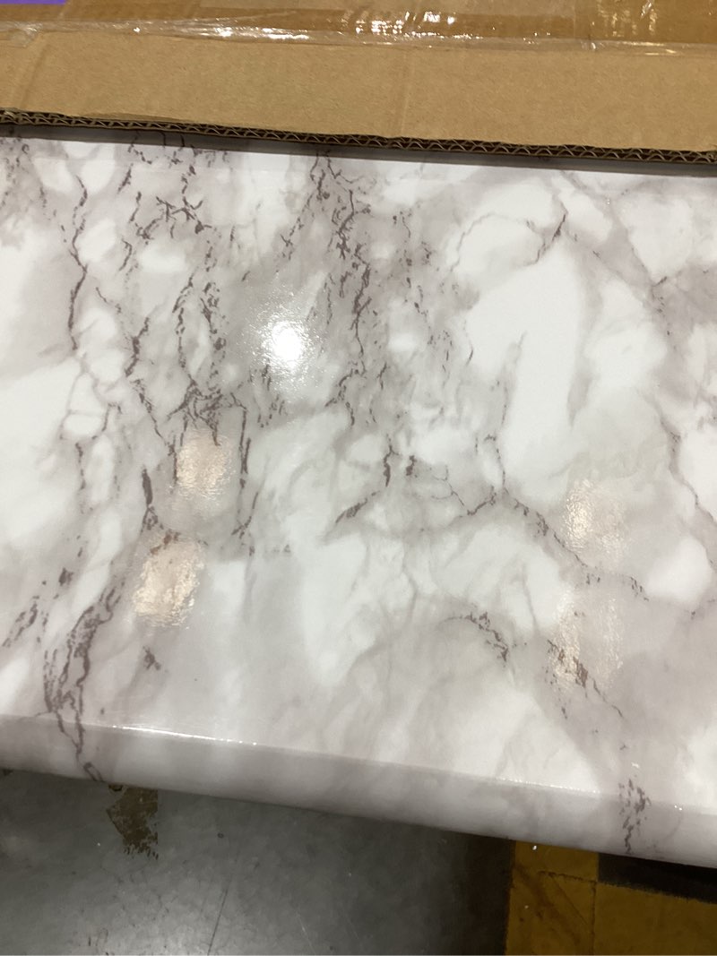 Condition photo showing New/Like New for Folding TV Tray Table, Rectangular TV Trays Dinner Snack Table for Eating on Couch, Portable Sturdy Marble Laptop Table with No Assembly Required for Bed, Recliner, Small Space