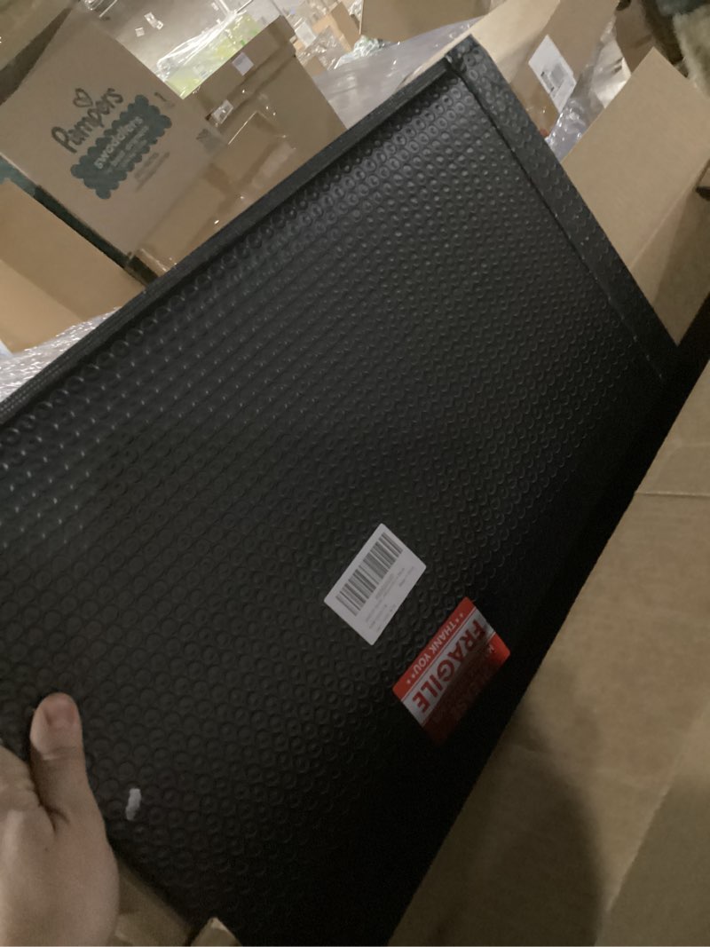 Condition photo showing As Is for DARENYI Acrylic Mirror Sheet for Wall, 15.7" x 19.6" Large Rectangular Mirror Tiles Frameless Wall Mounted Mirror Self-Adhesive Mirror Stickers for Vanity Bedroom Home Decor 15.7"L x 19.6"W