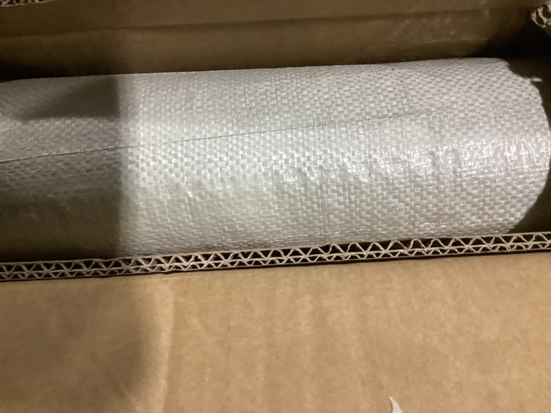 Condition photo showing Good Condition for 4x8 ft diamond plate garage floor mat, heavy duty pvc flooring roll, 2.8mm mat for under car, motorcycle, golf cart, trailer, waterproof non-slip floor protector for garage, basement, black 96"l x 48"w x 0.1"th black