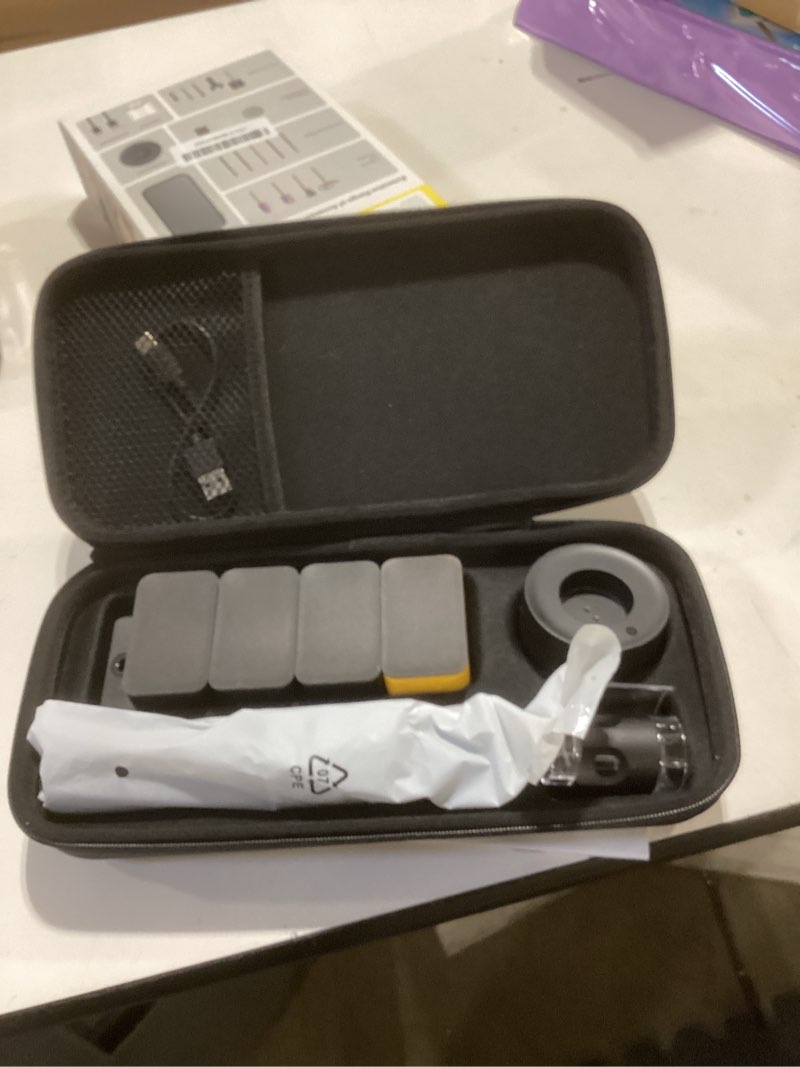 Condition photo showing As Is for hoto 4v cordless rotary tool kit, 5-speed 25000rpm powerful engraving pen with led light, usb-c rechargeable, 35 accessories for 3d printing sanding, polishing, drilling, carving, cutting diy crafts