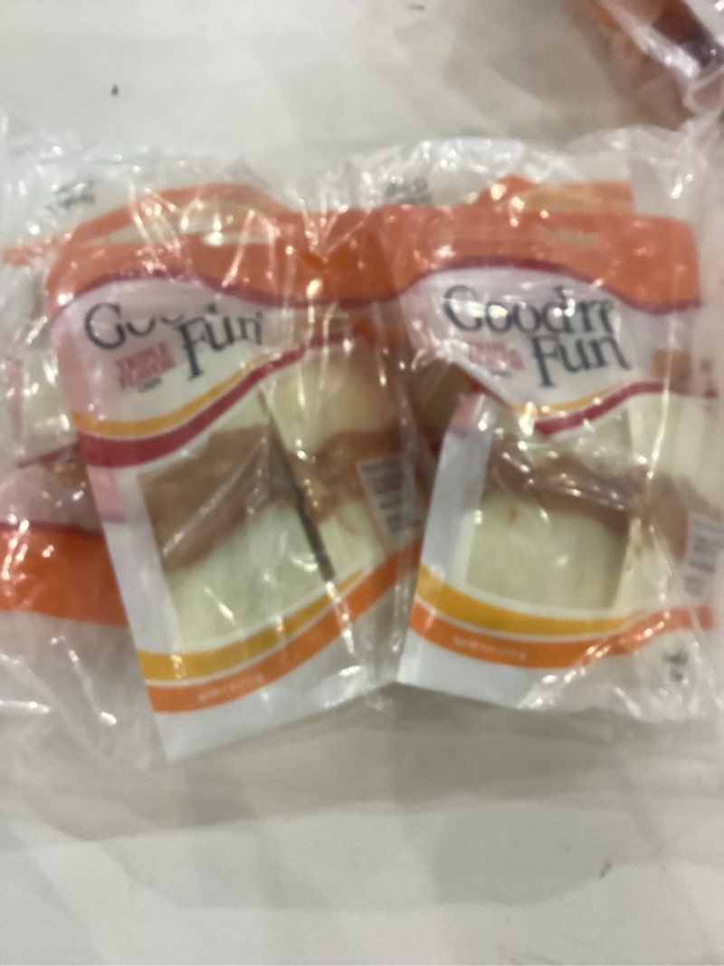 Condition photo showing Good Condition for Good  n  Fun Triple Flavor Chips  Long-Lasting Dog Chews  4 oz 4 Pack