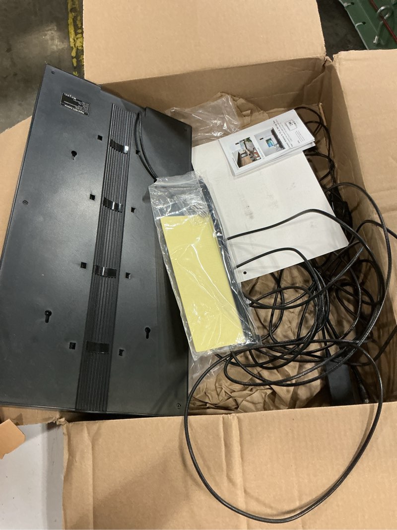 Condition photo showing As Is for 2026 digital tv antenna for smart tv upgraded 6000 mile amplified booster | free 8k/4k/channels, weatherproof indoor/outdoor, 50ft cable & advanced vhf/uhf reception for crystal-clear hd broadcasts. black