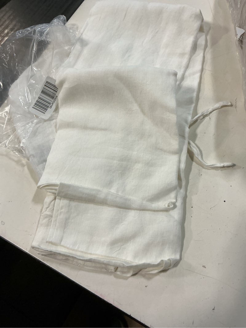 Condition photo showing Good Condition for european linen pillowcase set, king, white
