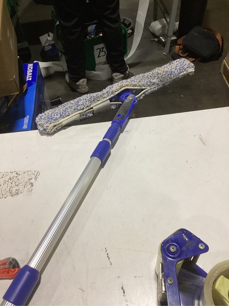 Condition photo showing Good Condition for ettore rea-c-h telescoping 8 ft. l x 1 in. d aluminum extension pole silver/blue