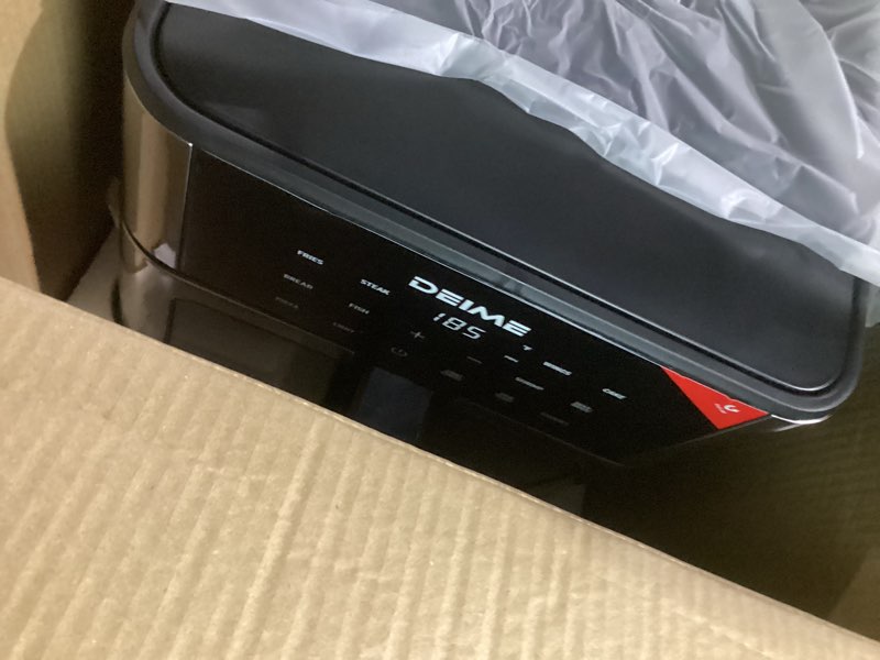 Condition photo showing Good Condition for DEIME Air Fryer 10.2 QT Oilless 1700W Large Capacity Oven Air Fryers Healthy Cooker with 10 Preset, Large AirFryer for Families Visual Cooking Window, Non-Stick Basket, Included Recipe