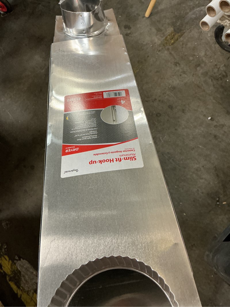 Condition photo showing As Is for imperial 26.5-in to 43-in adjustable periscope dryer vent