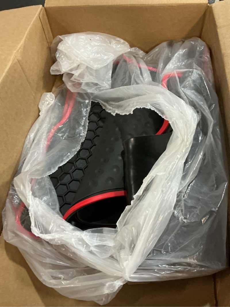 Condition photo showing Good Condition for san auto car floor mats custom fit for honda hr-v 2023-2026 (include hybrid) / acura adx 2025 black red rubber hrv car floor liners set all weather protection heavy duty odorless floor mat 2023-2025 red edge
