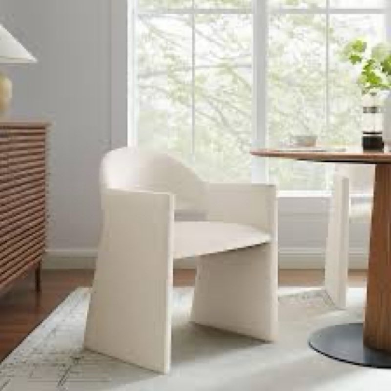 talia performance velvet dining armchair