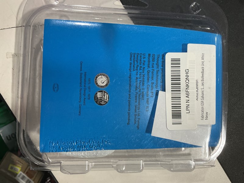 Condition photo showing Good Condition for Fabrication GSR Galvanic Skin Responses Biofeedback Unit, White