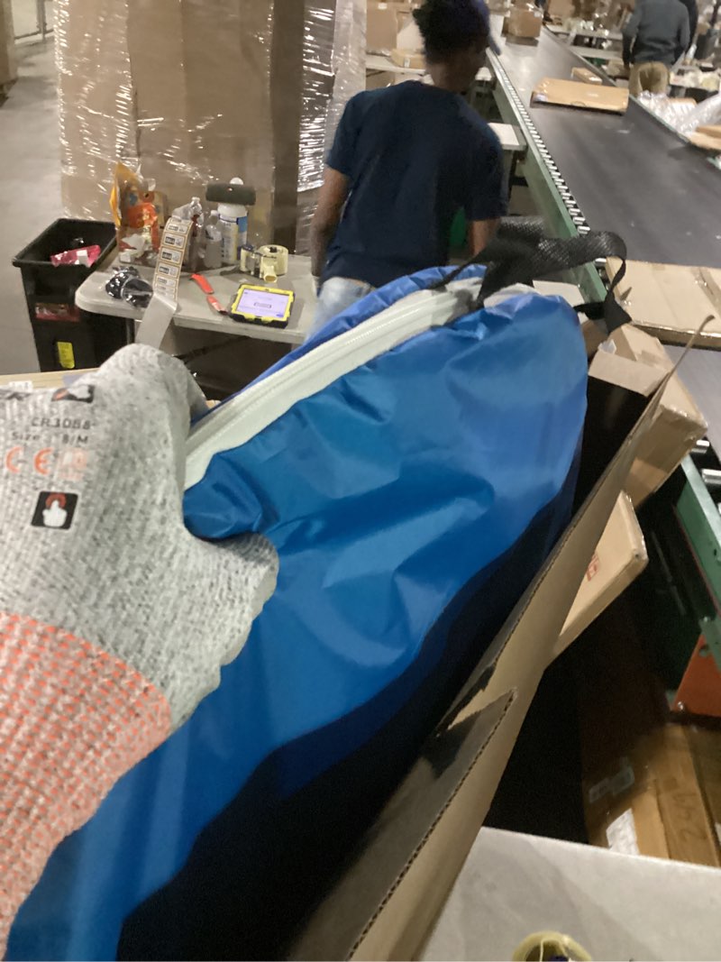 Condition photo showing Good Condition for abco tech pop up tent - portable tent for camping 2 person pop up with double doors - water-resistant and uv protection - foldable cabana with zipper and carrying bag - sky blue, 88.6"x47.2"x37.4"