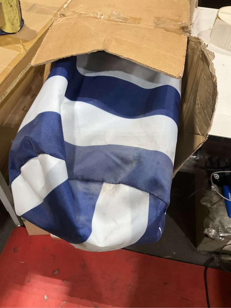 Condition photo showing Good Condition for beach cabana,8 x 8 ft large pop up beach canopy tent for 6-8 people, upf 50+ beach tent sun shelter with sidewall, wind resistant beach shade, reinforced frame, portable with carry bag royal blue