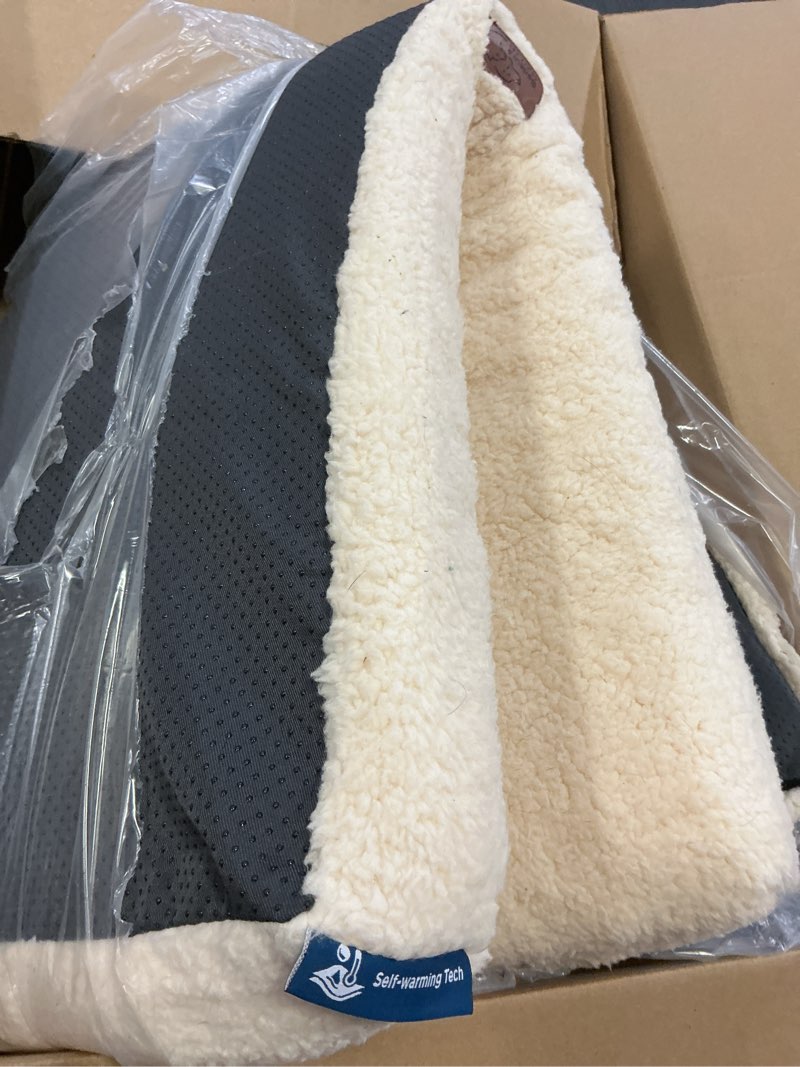 Condition photo showing As Is for Bedsure Self Warming Dog Beds Large Sized Dog - Extra-Large Puppy Bed with Removable Washable Cover, Orthopedic Egg Crate Foam Pet Mat, Suitable for Pet Up to 100 lbs (Non Electric) 44"L x 32"W x 3"Th Ashen Cream-Self Warming Version
