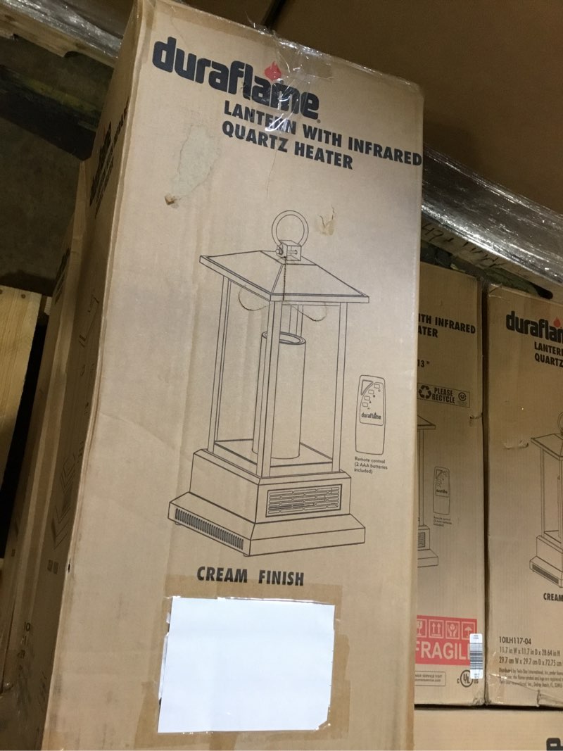 Condition photo showing Good Condition for 28" Electric Lantern W/ Infrared Heat & Remote Cream