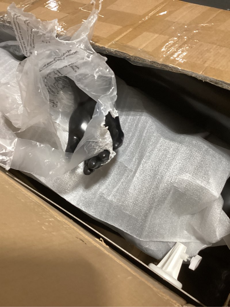 Condition photo showing Good Condition for SereneLife 73" Tall Full-Body Male Mannequin With Adjustable Head, Flexible Limbs And Detachable Design, Perfect For Clothing Stores, Boutiques, Exhibitions And More Jet Black