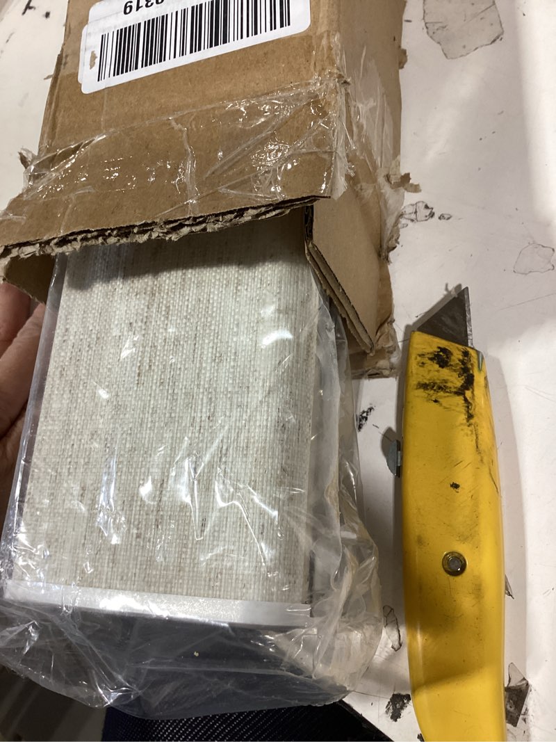 Condition photo showing Good Condition for persilux light filtering roller shades for window blinds,cordless,linen fabric,thermal insulated fabric uv protection shades for home,office,bedroom,door,light filtering-cream,34 1/2" w x 64" h 34 1/2"w x 64"h light filtering-cream