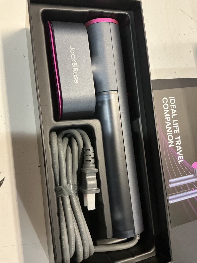 Condition photo showing New/Like New for jack ? rose travel steamer for clothes,100-220v portable iron,15s heat up,steamer ? iron 2 in 1, travel size,large ceramic heat panel,for global and europe purple