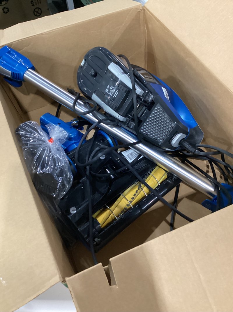 Condition photo showing As Is for As is Shark HV343AMZ Rocket Corded Stick Vacuum with Self-Cleaning Brushroll, Lightweight & Maneuverable, Perfect for Pet Hair Pickup, Converts to a Hand Vacuum, Crevice Upholstery Tools, Blue/Silver Rocket w/ Self-Cleaning Brushroll