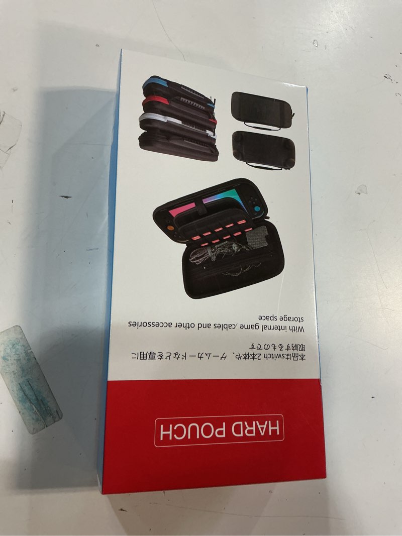 Condition photo showing New/Like New for YAOTUBAG Carrying Case for Nintendo Switch 2 2025, Large Capacity Travel Protective Handbag, Hard Shell Portable Pouch, Holds Cased Console, Accessories, 12 Game Cards [Plus Version] Black