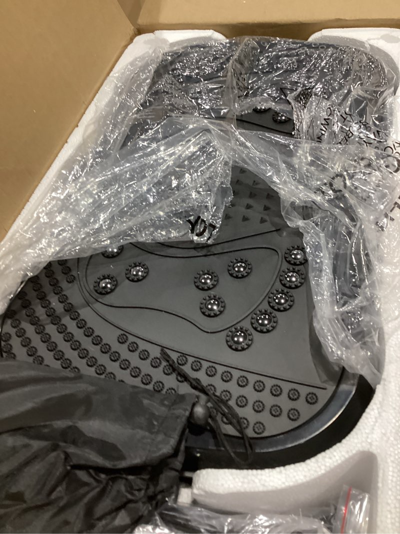 Condition photo showing Good Condition for vibration plate exercise machine, 130 levels full body workout vibrating plate for lymphatic drainage weight loss, 450 lbs capacity shake platform with resistance bands bluetooth for women men