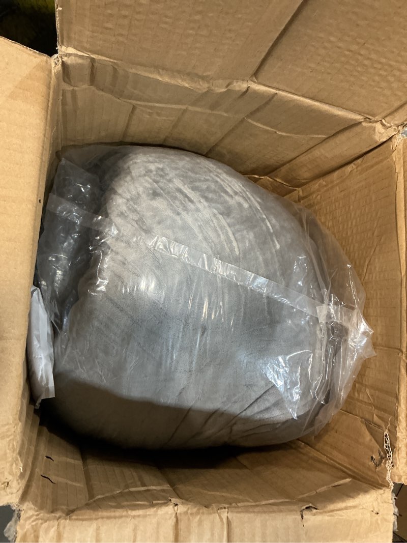 Condition photo showing As Is for LINENSPA Reading Pillow with Shredded Memory Foam- Back Pillow for Sitting in Bed, Reading, Gaming, Watching TV – Chair Pillow with Arms, Dorm Room Essentials, Stone Stone X-Large with Neck Support