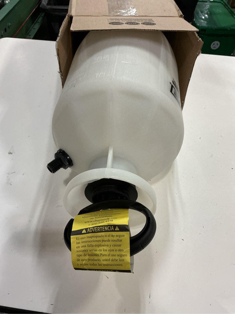 Condition photo showing Good Condition for chapin 20005 pump sprayer, 2?gallon, lawn & garden, translucent poly tank, funnel?top, surespray, adjustable cone nozzle & 34" hose for fertilizer, weed & pest application 2-gallon