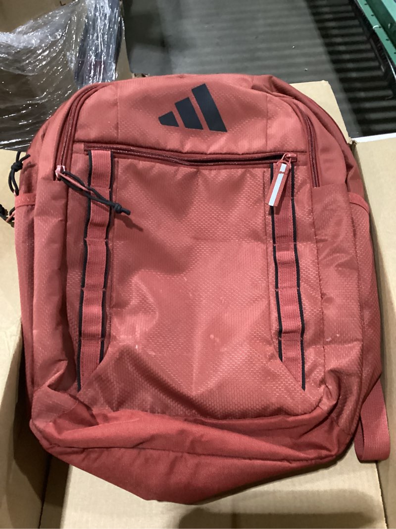 Condition photo showing As Is for adidas Excel Backpack for Men & Women – Durable Large Athletic Laptop Bag OSFA 7.0/Preloved Ruby Red/Black