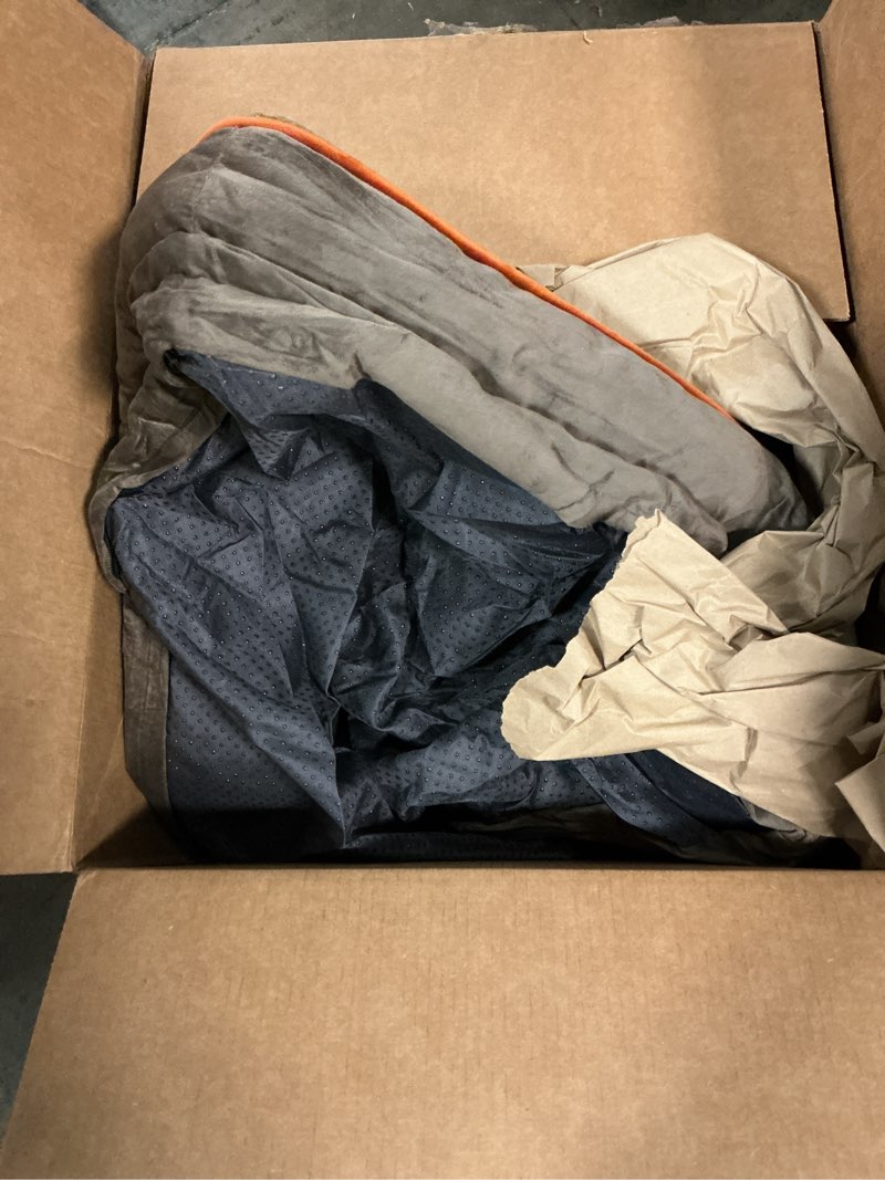 Condition photo showing As Is for Bedsure Orthopedic Dog Bed Medium Size Dogs - Washable Medium Dog Cat Bed Waterproof, Comfort Pet Couch Sofa with Washable Removable Cover, Pets Bed with Nonskid Bottom, Brown, 28" 28"L x 23"W x 6.5"Th Brown