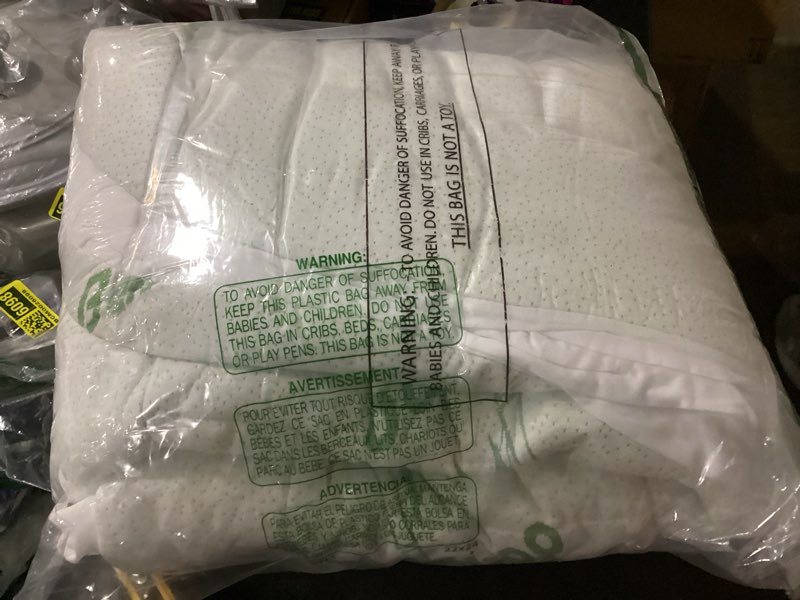 Condition photo showing As Is for omeo full rayon bamboo fiber pillow memory foam body pillow for side sleeper, huggable long body pillow for adults with washable pillowcase with zipper, 20x54 inch