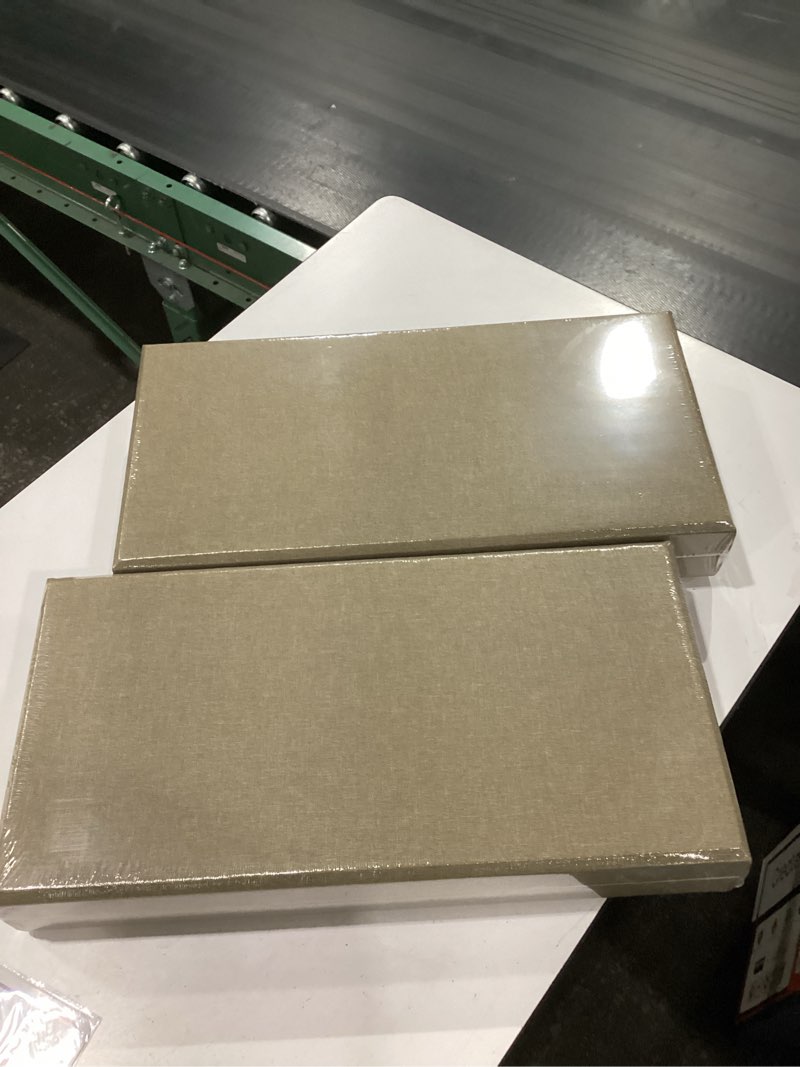Condition photo showing New/Like New for bubos 4 pcs fabric acoustic panels, 23.6''x11.8'' self-adhesive soundproofing wall panels, 2-inch high density absorption for home studio & office, eliminate echo for superior sound clarity,grey 23.6''x11.8''x2'' grey