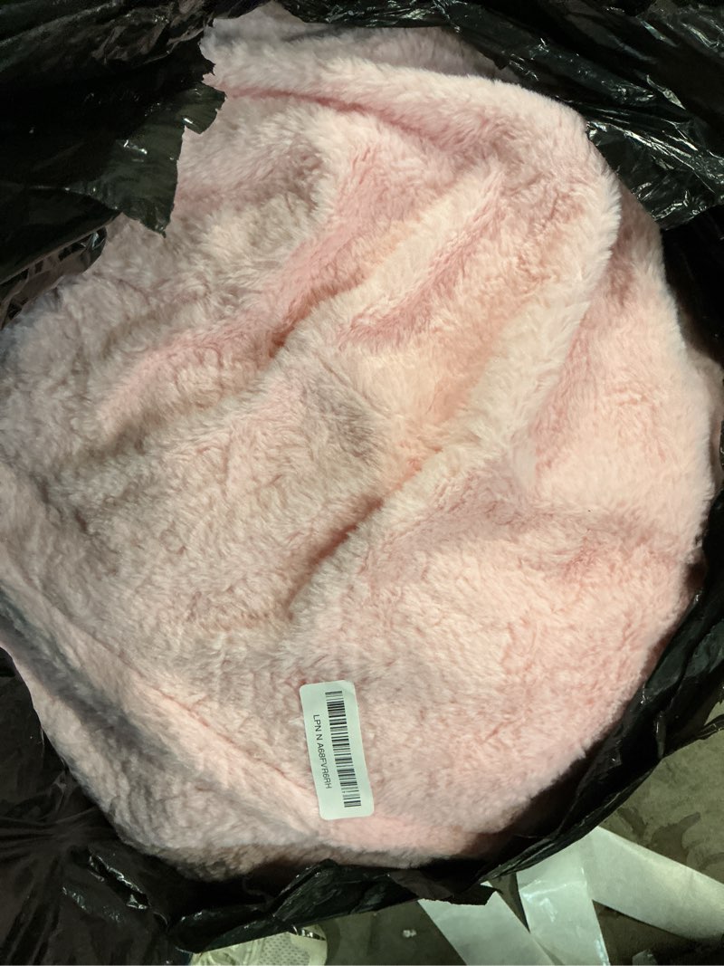 Condition photo showing Good Condition for MAXYOYO Bean Bag Chair Bed for Kids, Convertible Bean Bag Folds from Lazy Chair to Floor Mattress Bed, Stuffed Floor Sofa Couch Sofa Bed for Boys and Girls, High-Density Foam Filling, Pink Standard Faux Fur - Pink