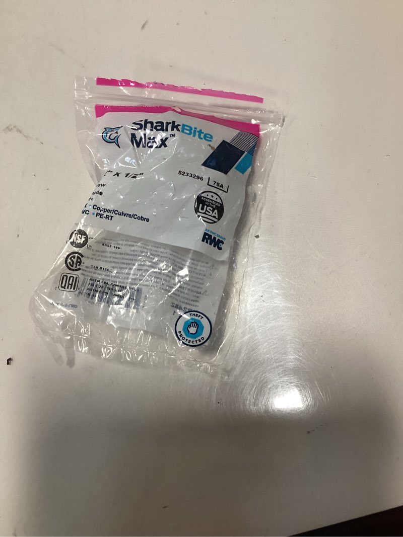 Condition photo showing New/Like New for SharkBite Max 1/2-in Push-to-Connect Polybutylene Transition 90-Degree Elbow