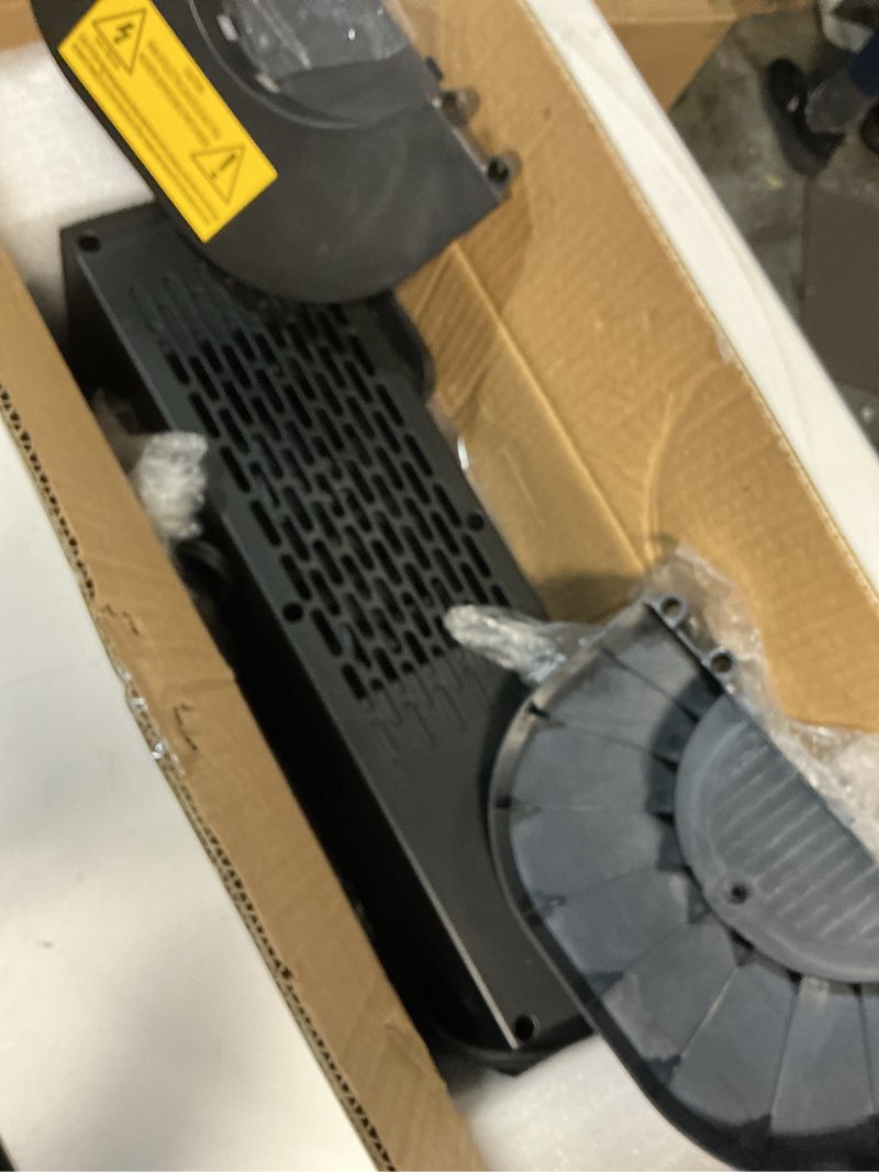 Condition photo showing As Is for Space Heater, 25" Space Heaters for Indoor Use, 1500W Electric Heaters with Remote, Tower Heater with Overheat & Tip-Over Protection, Quiet, Fast and Safe Heating for Room Bedroom Office Home 1500W Space Heater