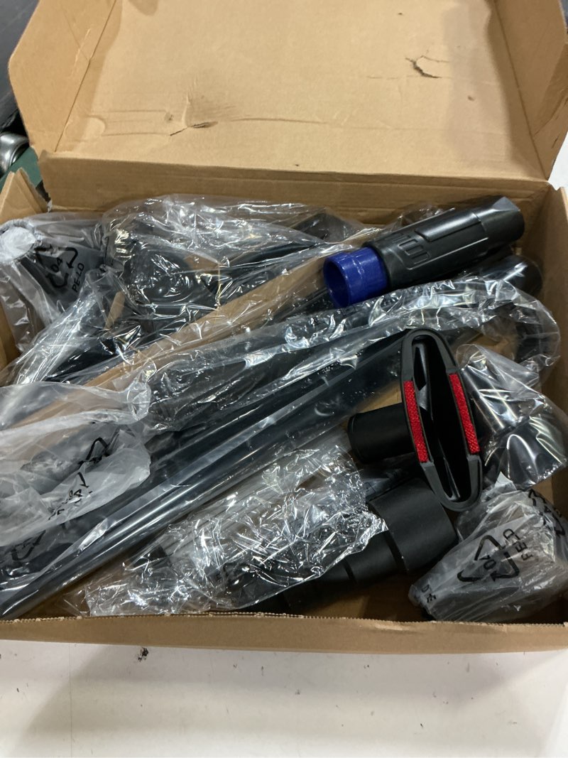 Condition photo showing Good Condition for 14pcs universal vacuum attachment professional shop vac accessories wet dry vacuum hose adapter with hair brush extension wand flexible crevice tool fit 2 1/2" to 1 1/4" and 1 7/8" to 1" vacuum hose