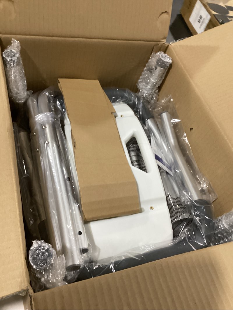 Condition photo showing Good Condition for Drive Medical Shower Chair with Back & Padded Arms - Adjustable Height Bath Seat for Safety & Comfort - Lightweight Aluminum Construction- 350 Lb Capacity - White