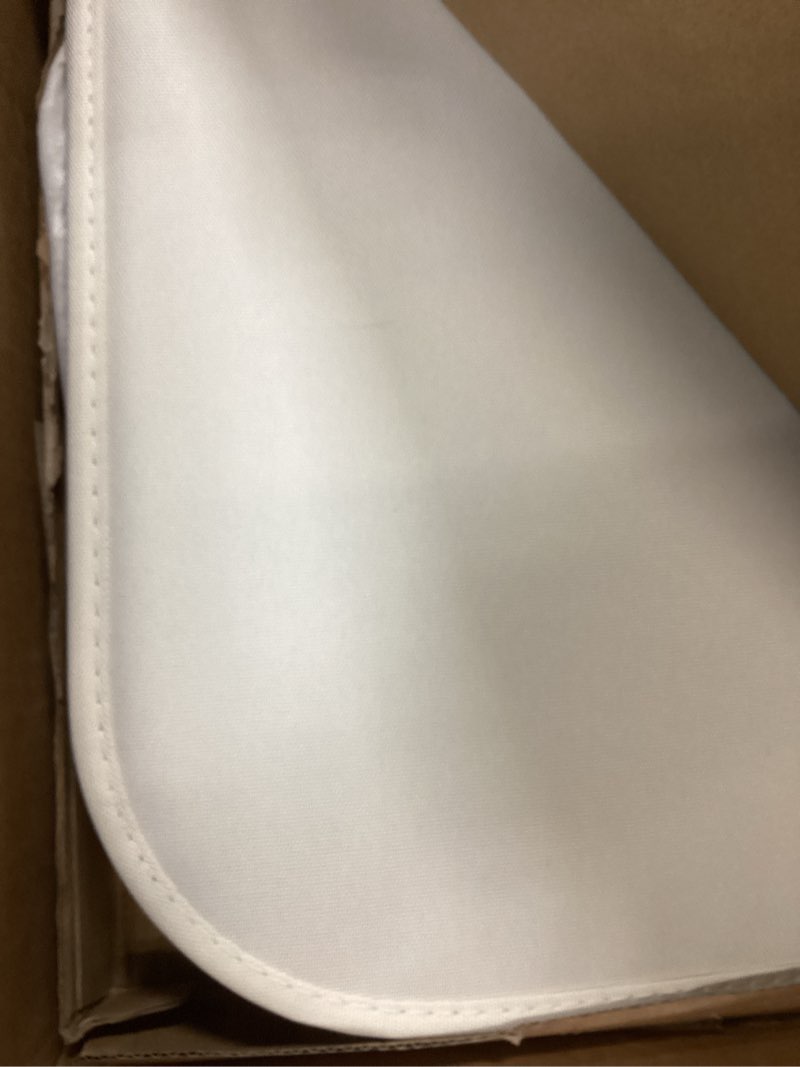 Condition photo showing As Is for GARPROVM Double Laundry Hamper with Lid 150L Large Laundry Basket with Bamboo Handles Foldable Clothes Hampers with 2 Removable Liner Bags for Laundry for Bedroom Bathroom Dorm Laundry Room (Beige)