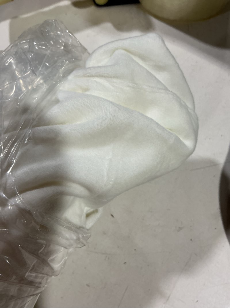 Condition photo showing Good Condition for WOMACO Velvet Bed Headboard Slipcover Protector Stretch Solid Color Dustproof Cover for Bedroom Decor (White, 35" - 50") White 35" - 50"