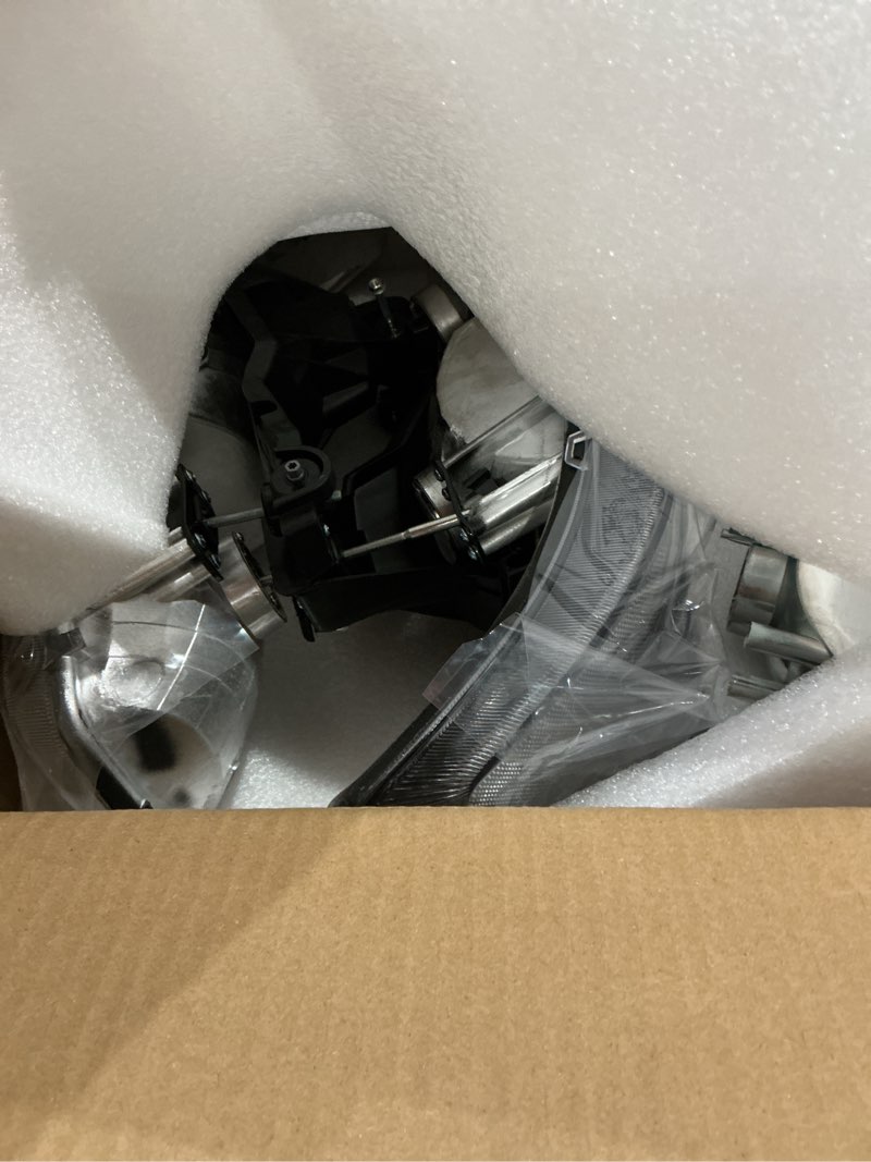 Condition photo showing As Is for headlight assembly compatible with 1999-2006 for gmc sierra 1500 2007 for gmc sierra 1500 classic black housing clear reflector clear lens driver and passenger side headlamp black housing+pair+15850352 1999-2006 for gmc