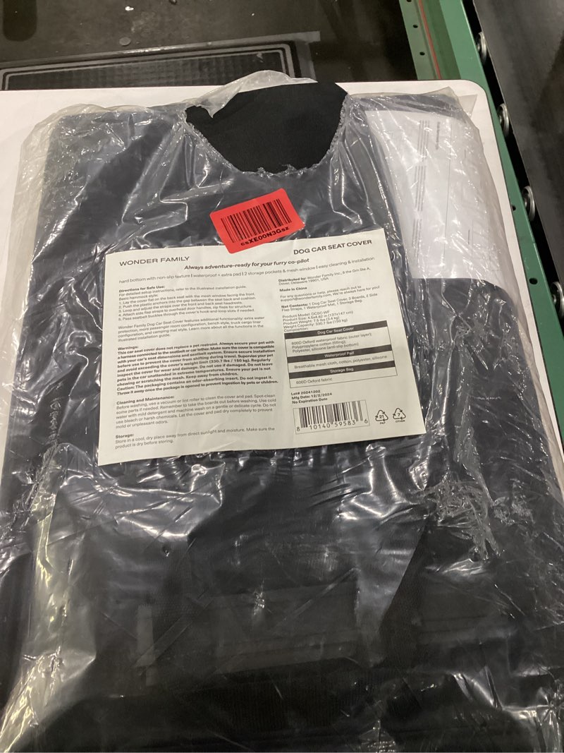 Car seat cover for dogs