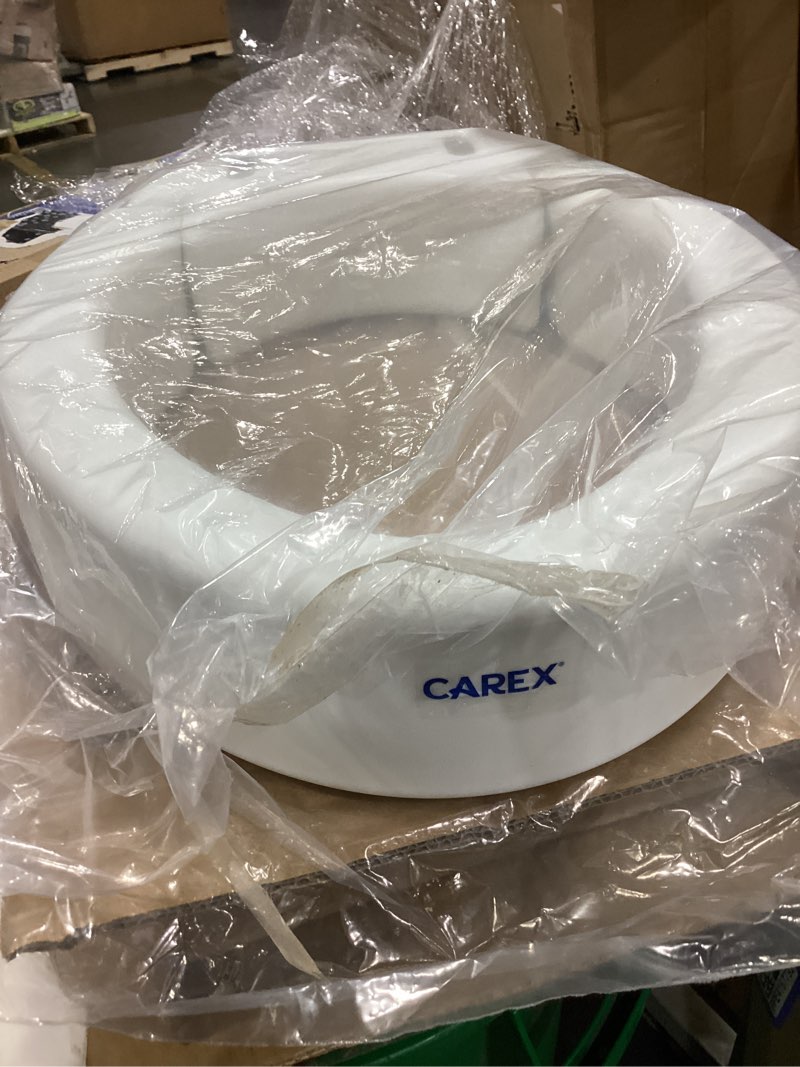 Condition photo showing Good Condition for carex toilet seat riser, elongated raised toilet seat adds toilet height, for assistance bending or sitting,weight capacity toilet riser
