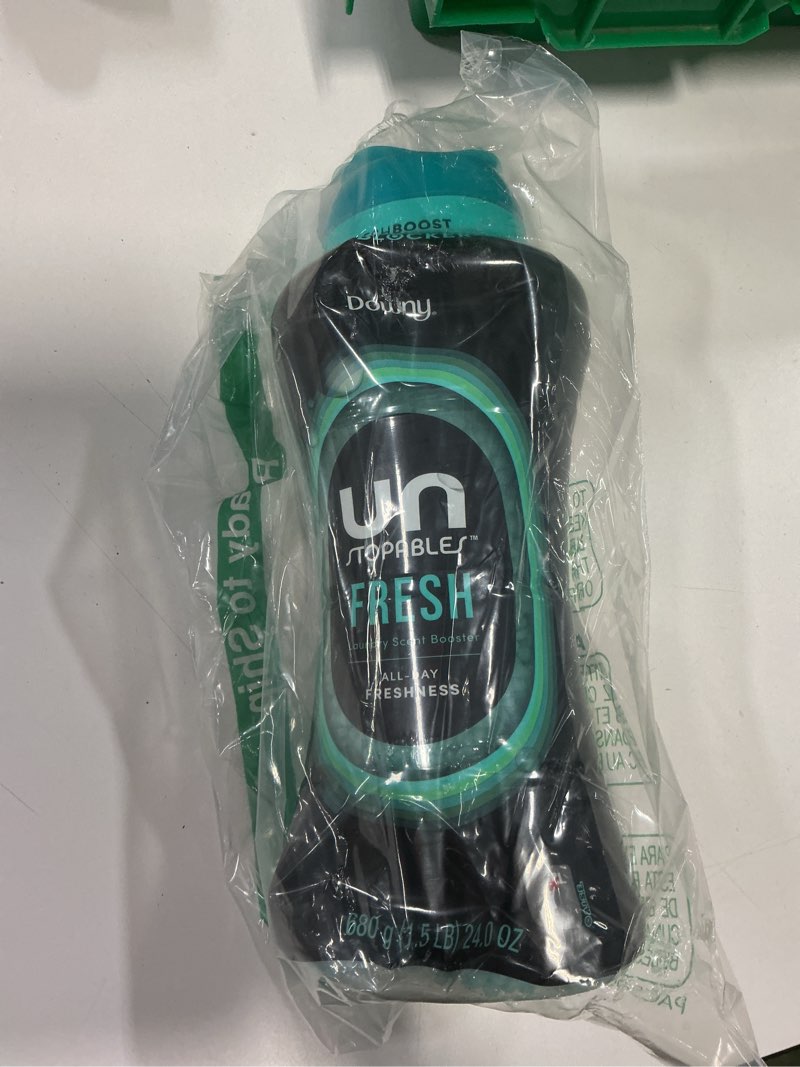 Condition photo showing New/Like New for Downy Unstopables In Wash Scent Booster Beads, Fresh Scent, 24 oz, Laundry Beads for odor Protection